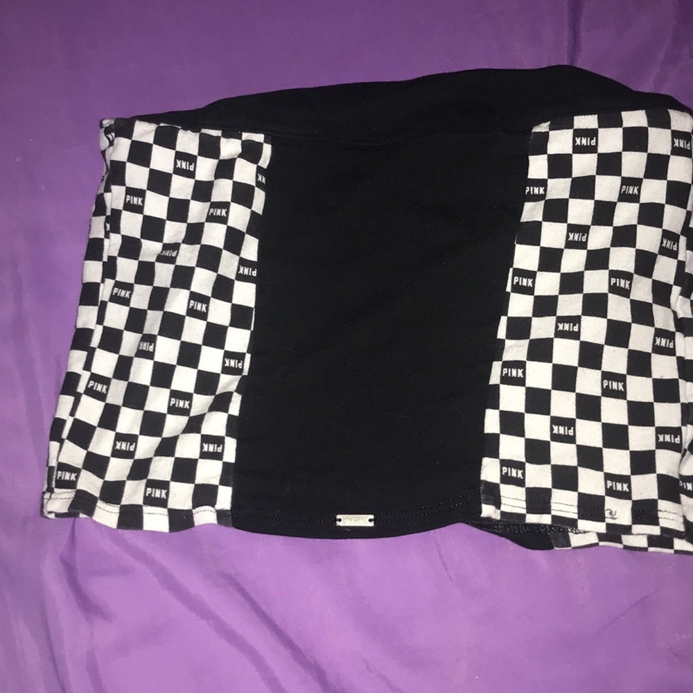 VS PINK checkered tube top